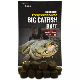   Haldorádó Catfish Bait Pellet Liver & Monster Crab 24 mm 1 kg etetőpellet