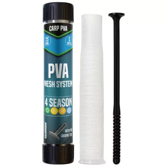   Haldorádó Carp PVA Mesh System 25 mm PVA háló csövön tömörítővel 5 m PVA háló készlet