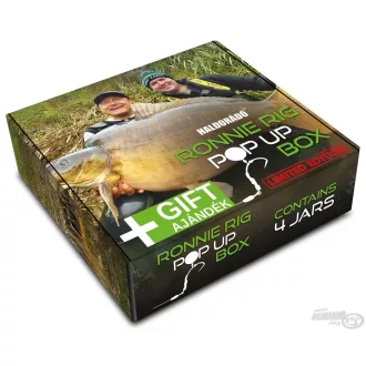   Haldorádó Ronnie Rig Box Limited Edition + Ajándékkal 4 db tégely pop-up csali 10 / 12 / 14 mm