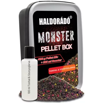   Haldorádó Monster Pellet Box Fire Tiger 400 g + 100 ml etetőpellet