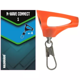   Haldorádó N-wave Connect 1 SIC betétes erős csúszó forgós karabiner csúszókapocs 4 db/csomag