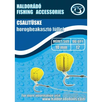   Haldorádó horogbeakasztó füllel 10 mm szilikonos csalitüske