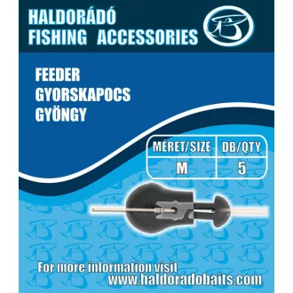 Haldorádó feeder Gyorskapocs gyöngy M előkerögzítő