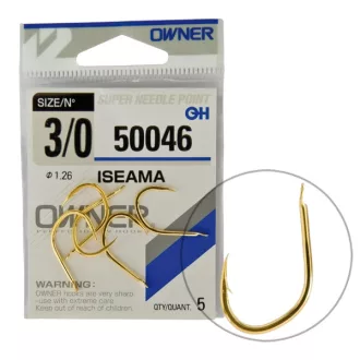 Owner 50046 Iseama arany 7-es lapkás horog