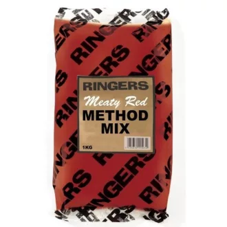 Ringers Groundbait Meaty Red Method Mix etetőanyag