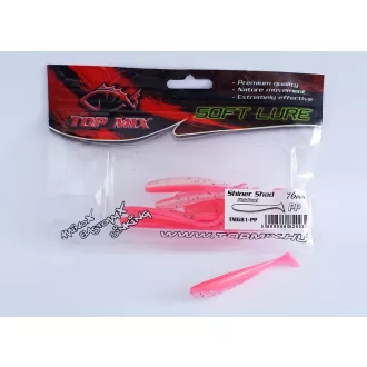 Top Mix Shiner Shad rózsaszín gyöngyház 7,6 cm gumihal