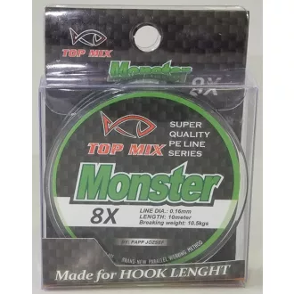 Top Mix X8 Monster előke 0,16 mm 8 m fonott előkezsinór