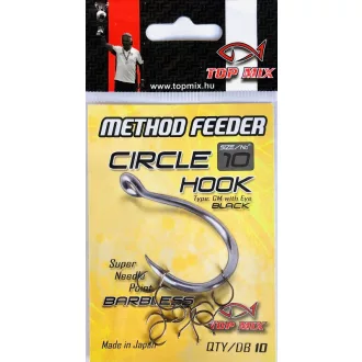   Top Mix method feeder Circle 10-es füles szakáll nélküli horog
