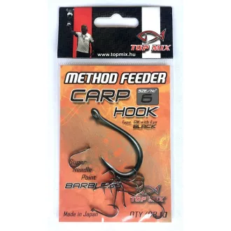   Top Mix method feeder Carp 8-as füles szakáll nélküli horog