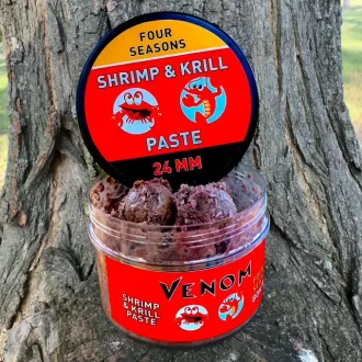   Feedermánia Venom Shrimp & Krill Paste Four Seasons 24 mm 250 ml horogbojli